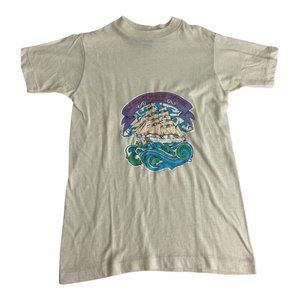 Roach Youth Shirts US Coastguard Cutter Vintage Ivory Single Stitch Medium